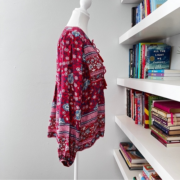 Spell And They Gypsy Folktown Blouse
Wine Vintage Boho Vibe  small - Picture 8 of 16